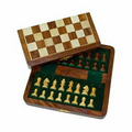 Wood Magnetic Folding Chess Set - 7"